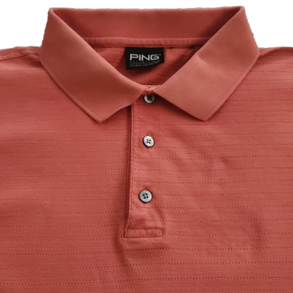 PING Collection Peach Golf Polo Shirt - Picture 5 of 8